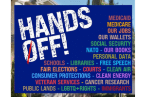 Hands Off Yard Sign