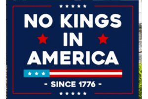 No Kings In America Yard Sign