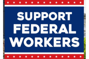 Support Federal Workers Yard Sign